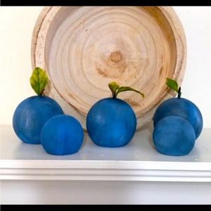 Farmhouse Blueberry Wooden Tray Decor